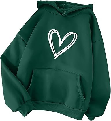 A collection of folded branded hoodies